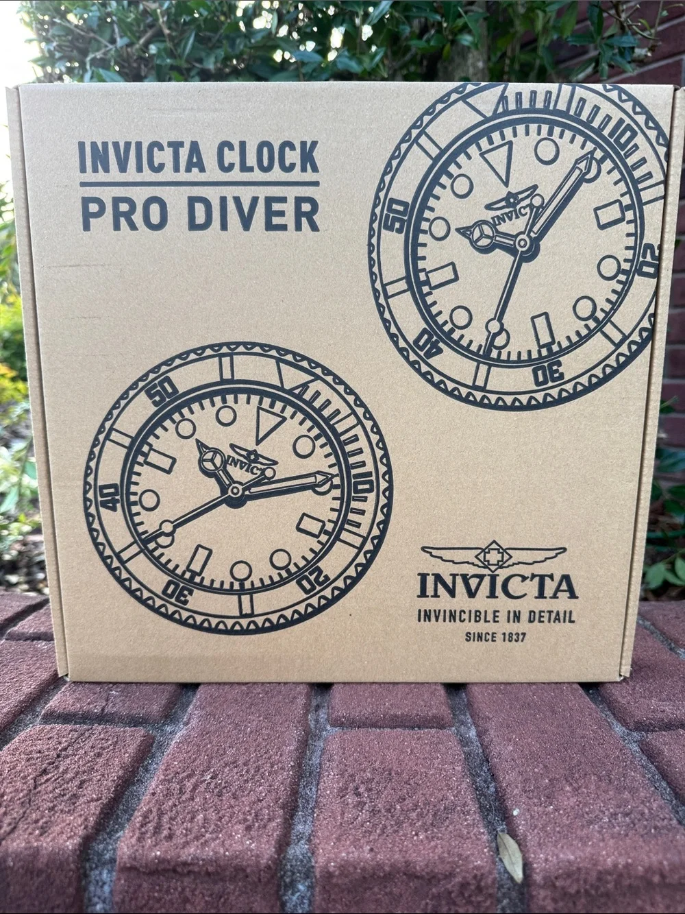 # 131 Invicta Pro Diver Yellow Dial Wall Clock with Black Bezel